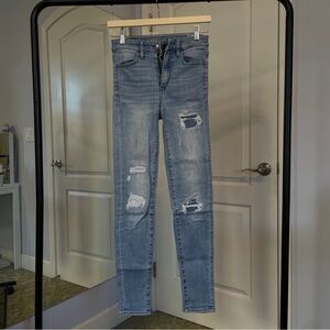 american eagle ripped jeggings